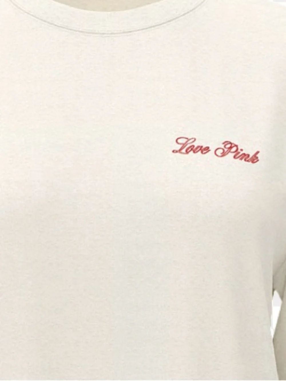 PINK VICTORIAS SECRET CAMPUS COTTON LONG-SLEEVE TEE 💔 - Picture 3 of 5